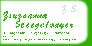 zsuzsanna stiegelmayer business card